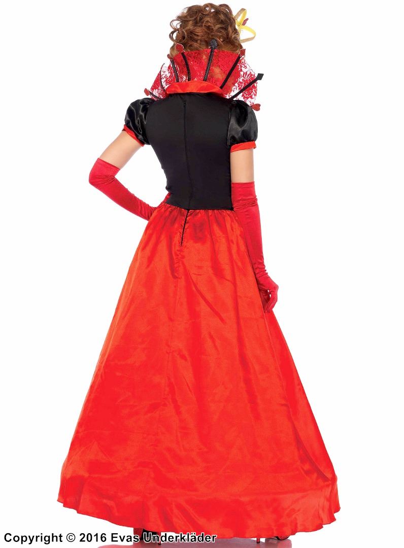 Elegant Hjärter Dam-klänning, maskeraddräkt
